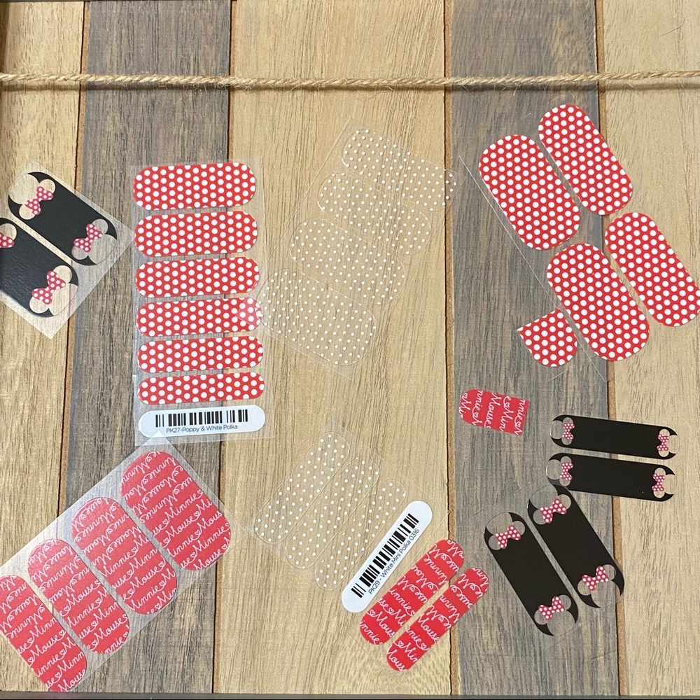 Jamberry and Disney Partials Minnie Mouse Mani